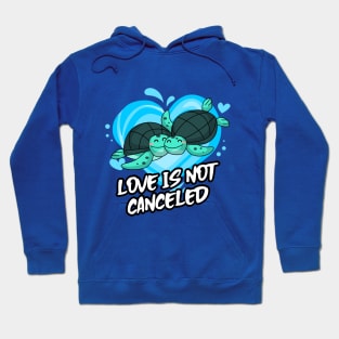 Love Is Not Canceled with cute sea turtle Hoodie